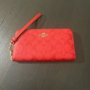 COACH Miami Red Long Wallet